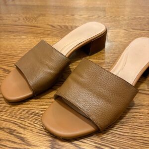 Cole Haan Tan Leather Mules